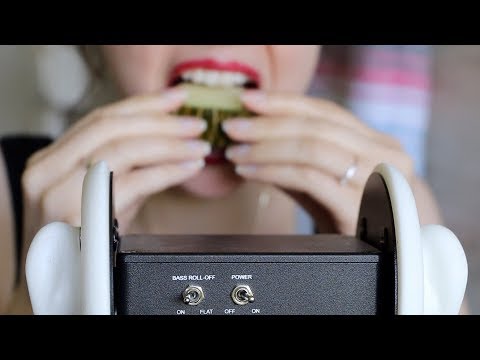 ASMR EATING HONEY WATERMELON | 3Dio EAR TO EAR