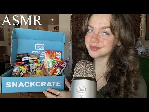 ASMR Eating a Box filled with RANDOM SNACKS
