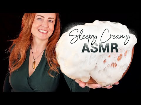 Crackly Creamy ASMR ✨ Sleepy Triggers ✨ Foam, Cream, Mousse, Soft Speaking