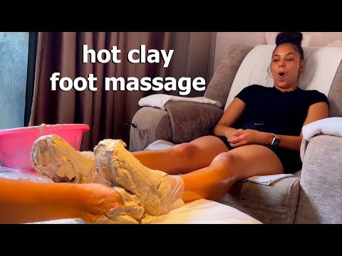 ASMR: Amazing CHINESE FOOT MASSAGE with HOT CLAY!