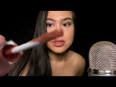ASMR: Putting Lip Gloss On You | Lip Gloss Pumping | Gum Chewing (No Snapping) | Mouth Sounds