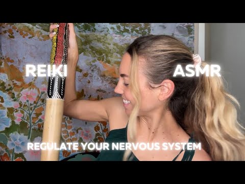 ASMR reiki to regulate your nervous system (rain stick, tapping, soft spoken)