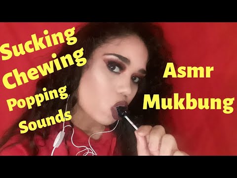ASMR VIDEO Candy mukbung sucking chewing