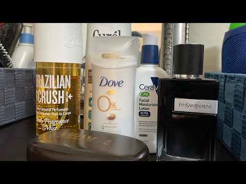 ASMR Tapping on Body Products