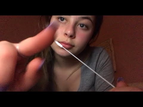 ASMR- up close/positive affirmations/combing camera/hand movements