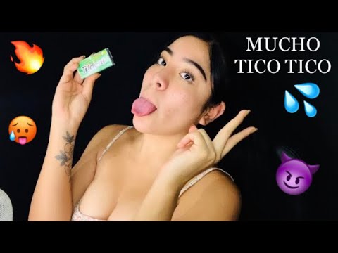 🔥👅ASMR • MUCH0 TIC0 TIC0 TIC0🥵  CON MUCH0 CHICLE🔥👅