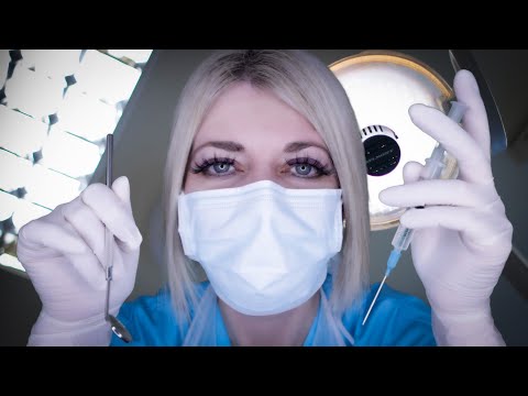 ASMR Dental Filling Removal & Replacement - Latex Gloves, Picking, Scraping, Exam, Suction, Writing
