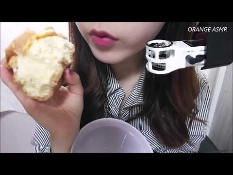 ASMR creampuff 아슈크림같은 왕슈크림 🍦 옵스빵 이팅사운드 노토킹 먹방 ice cream ?! No Talking Eating sounds mukbang