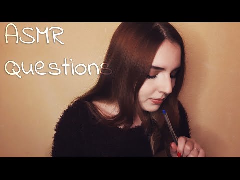 ASMR Asking different questions about you~