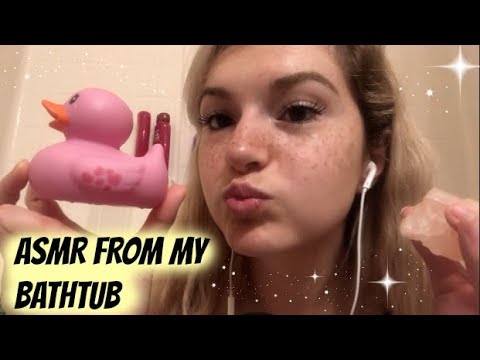 BATHTIME ASMR // Hand Movements, Whispering, Tapping, etc.