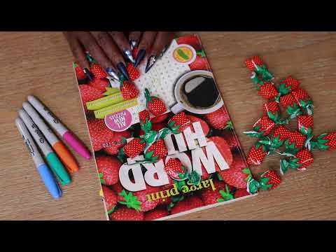 AMERICAN CAVES WORD HUNT ASMR STRAWBERRY FILLED CANDIES