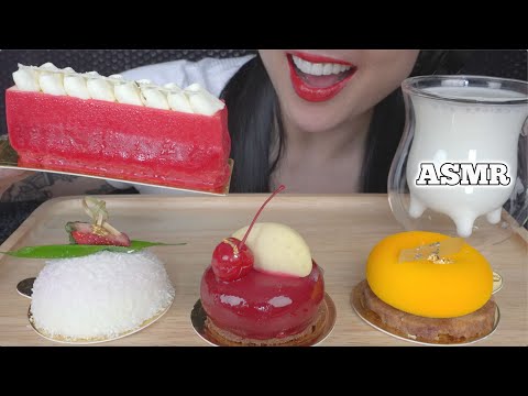 ASMR MOUSSE CAKE DESSERT (SOFT EATING SOUNDS) NO TALKING | SAS-ASMR