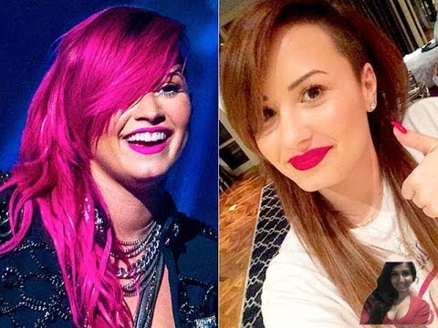 Demi Lovato Dyes Her Hair Brown Again New Hair Style Look  - my thoughts