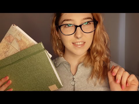 ASMR tingly triggers with stationary 📚