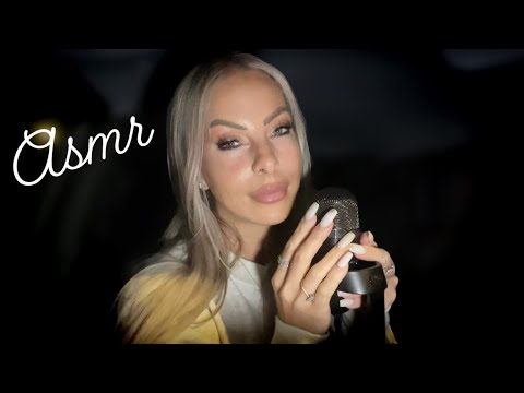 ASMR Whisper Hang Out In My Car & What’s On My Apple Playlist On My Car Screen 🚘