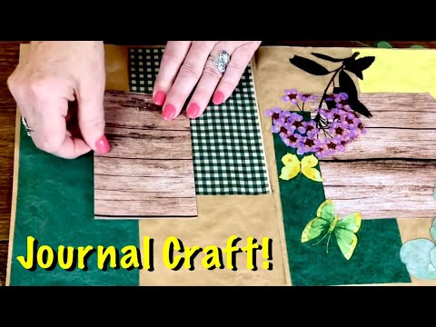 ASMR~Summer Journal Craft! (Soft Spoken) Tissue paper, stickers. Super Crinkles!
