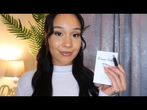 ASMR Luxury Hotel Check-In 🔑🌿Dream Suite |Sleepy Soft Whispers, Typing