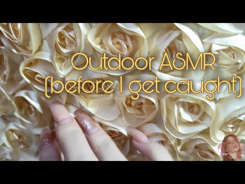Lo-Fi Outdoor ASMR | Fast TAPPING/SCRATCHING in a shop before I get caught by the owner 🤫