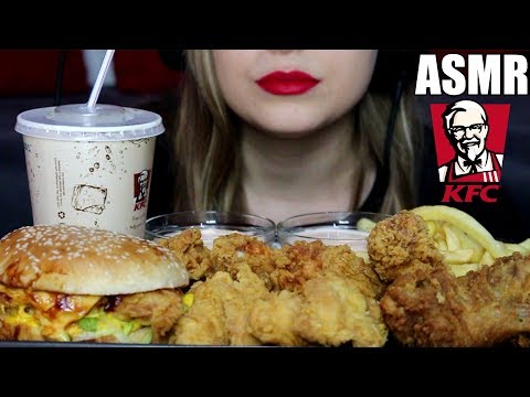 ASMR Crunchy Chicken Hot Wings and Burger KFC | No Talking | Queen ASMR