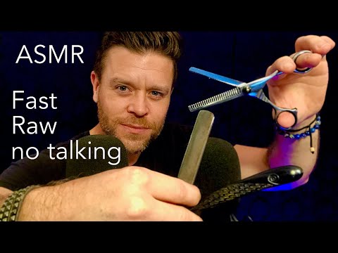 ASMR | Barbershop Fast Triggers (No Talking)