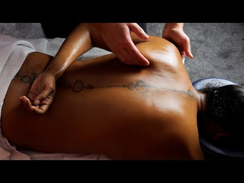 Freestyle Soft &  Deep Tissue Massage Techniques To Ease a Tight Back [ASMR][No Talking][No Music]