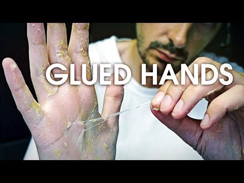 Glued Hands Oddly Satisfying ASMR Sounds