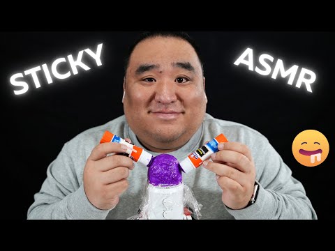 ASMR Sticky Glue on The Mic 🤯 Brain Melting Tingles