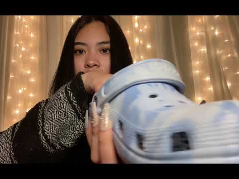 ASMR Shoe Triggers with Whispering