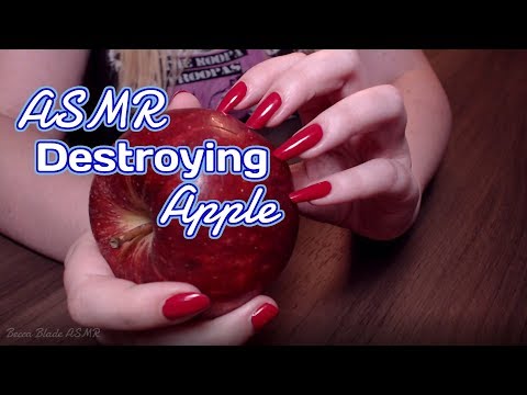 🍎ASMR🍎 Destroying an Apple!!