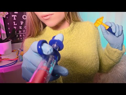 ASMR Doctor's General Checkup (Everything is Wrong with You, Ear Exam, Eye, Dental, Face)