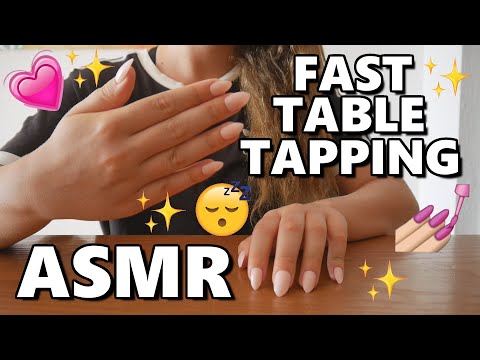 ASMR Table Tapping & Scratching with Long Nails (No Talking)