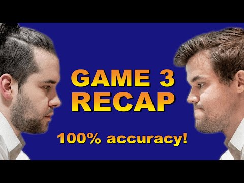 The Most Accurate Game in History ♔ Carlsen vs. Nepo Game 3 ♔ World Chess Championship 2021 ♔ ASMR