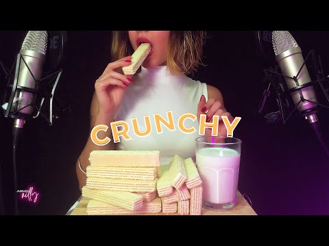 ASMR | Mukbang | Wafer Eating  & Drinking Sounds (No Talking)