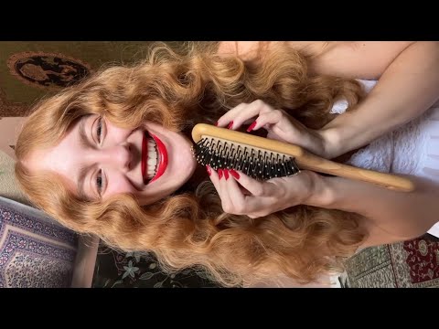 asmrbyangel hairplay compilation for sleep (hair brushing, hair care & hair play) ASMR
