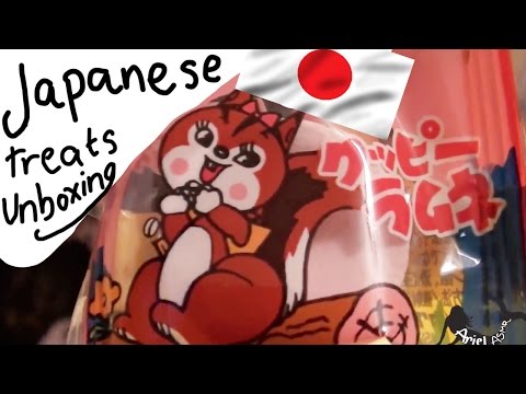 *Tingly* ASMR Japanese treats parcel opening/show and tell :D