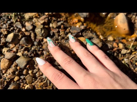 ASMR | Tapping and Scratching Around Outside/Outdoors **natural ambience**