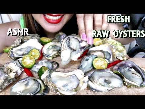 ASMR  생굴을 먹는 Fresh Raw Oysters Mukbang