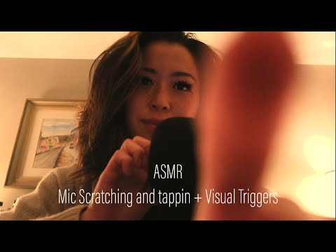 ASMR || Mic Scratching and Tapping w/ Visual Triggers (invisibile triggers&hand movements)