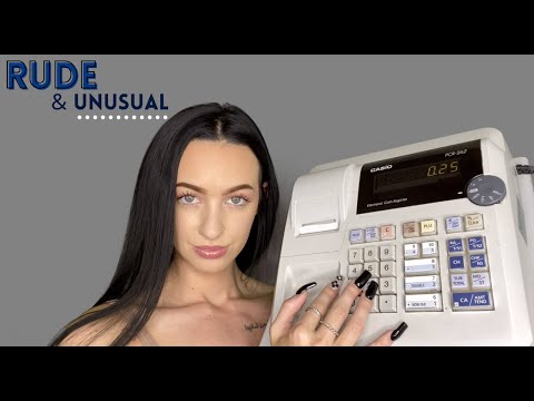 [ASMR] Rude USED Makeup Store Checkout RP | Real Cash Register Tingles