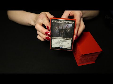 ASMR Magic: The Gathering - Vampire Deck ⭐ Card sounds ⭐ Soft Spoken ⭐ Tapping