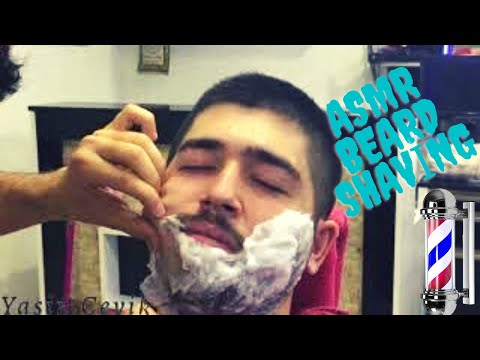 ASMR BEARD SHAVİNG RELAXING TURKISH BARBER SLEEP TIME #asmr #beardstatus #shaving