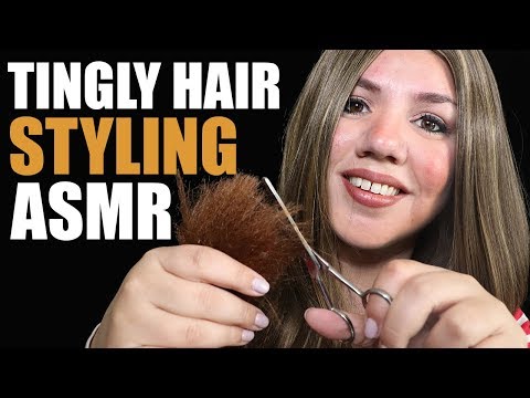 ASMR SLEPPY Hair Styling ★ Soft Spoken ★ Hair Brushing ★ Hair Play ★