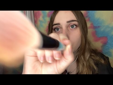 Asmr doing your makeup (layered sounds)