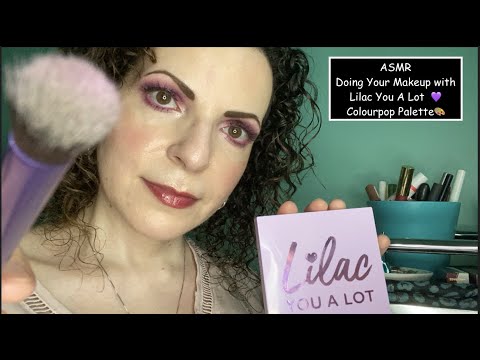 ASMR Roleplay Doing Your Makeup ft. Coloupop Lilac You Alot  💜