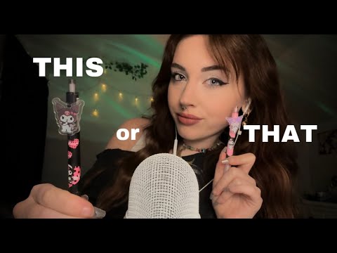 ASMR|  Let's Play This... or That! (decision making)