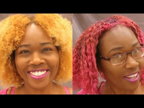 30K Q&A! Blonde to PINK on My Natural Hair🏵 ASMR