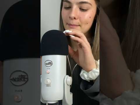ASMR mic scratching with positive affirmations & saying “shh” #tingles #nails #whispering #asmr