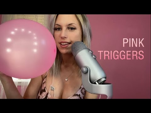 ASMR| Pink Trigger Assortment💗 Scissors, Spray Bottle and More✂️
