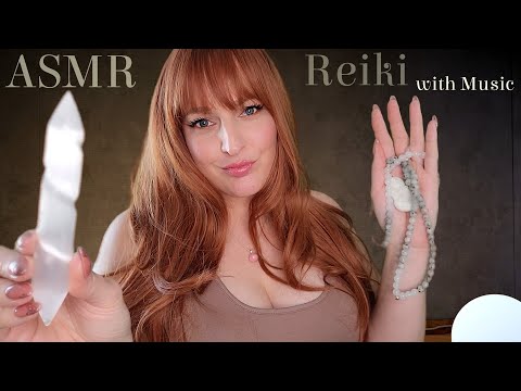 ASMR Reiki Healing Sounds & Triggers - Objects I use! WITH MUSIC