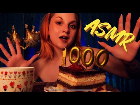 АСМР МУКБАНГ | Шоколадный торт 😍 с клубникой 🍓1000% Релакс: Чай и Триггеры! Итинг в конце видео